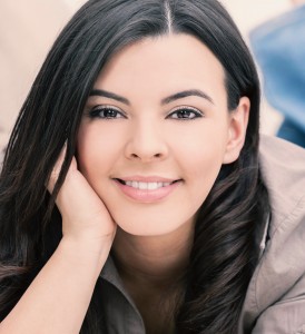 Beautiful Hispanic Woman Smiling