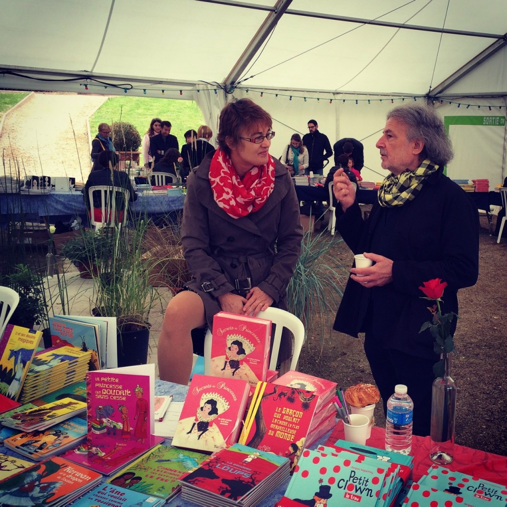 Frederic Clement, of the dramatic reading, with illustrator Albena Ivanovitch-Lair