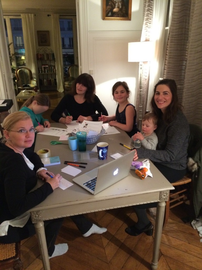 LoriAnn, Cassi (with baby Elio), Julia with Fay and friend.